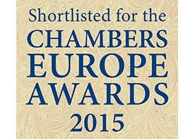 CHAMBERS EUROPE AWARDS FOR EXCELLENCE, 2015