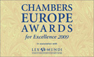 CHAMBERS EUROPE AWARDS FOR EXCELLENCE, 2009