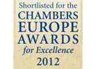 CHAMBERS EUROPE AWARDS FOR EXCELLENCE, 2012