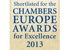 CHAMBERS EUROPE AWARDS FOR EXCELLENCE, 2013